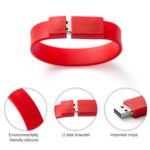 Pulsera de Silicona USB 2.0 2Gb Disco Flash (Blanco) - Imagen 4