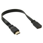 Cable Adaptador HDMI 19 Pines Macho a HDMI 19 Pines Hembra Alta Velocidad V1.4 30 cm