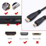 Cable en Espiral Micro HDMI Macho a HDMI Macho Versión 1.4 Chapado en Oro Soporte 3D y Ethernet Longitud 60 cm Extensible a 2 m - Imagen 3