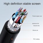 Cable en Espiral Micro HDMI Macho a HDMI Macho Versión 1.4 Chapado en Oro Soporte 3D y Ethernet Longitud 60 cm Extensible a 2 m - Imagen 4