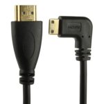 Cable Mini HDMI Macho a HDMI Macho Versión 1.4 Chapado en Oro en Espiral Soporte 3D y Ethernet Longitud 0,6 a 2 m - Imagen 3