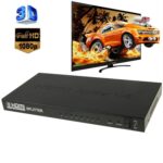 Divisor de Amplificador HDMI V1.4 1x8 Full HD 1080P Compatible con 3D (Negro)