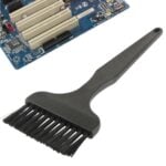 Cepillo de Limpieza Antiestático Componente Electrónico Mango Plano 12 Haces 17 cm (Negro)