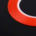 Cinta adhesiva de doble cara 3 mm para Apple iPhone / para Samsung / HTC (Rojo) 25 m - Imagen 3