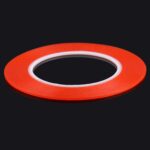 Pegatina Adhesiva de Doble Cara para Teléfono Móvil Panel Táctil Longitud: 25m Ancho: 2mm (Rojo)