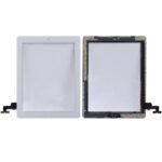 Panel Táctil para Apple iPad 2 (Modelos A1395, A1396, A1397) Botón Controlador, Botón Inicio, Cable Flex Membrana PCB, Adhesivo (Blanco)