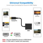 Adaptador HDMI Puerto de Pantalla Macho a Cable Hembra 20 cm - Imagen 4
