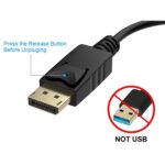 Puerto de Pantalla Macho a DVI 24+1 Cable Adaptador Hembra Longitud 20 cm - Imagen 4
