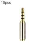 Conector Jack de Audio 4 Pines 3,5 mm a Adaptadores 4 Pines 2,5 mm (10 Piezas)