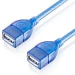 Cable USB 2.0 Tipo A Hembra a Hembra Af/Af 30 cm (Azul)