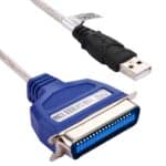 Cable Adaptador de Impresora 36 Pines USB 2.0 a Paralelo 1284, Longitud Aproximada 1 M (Verde)