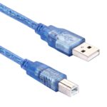 Cable USB 2.0 Am a Bm con 2 Núcleos, Longitud 1,8 m (Azul)