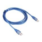 Cable USB 2.0 Am a Bm con 2 Núcleos, Longitud 1,8 m (Azul) - Imagen 2