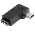 Adaptador Micro USB a Mini USB 90 Grados (Negro) - Imagen 3