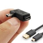 Adaptador Micro USB a Mini USB 90 Grados (Negro) - Imagen 4