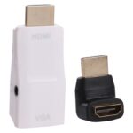 Adaptador Full HD 1080P HDMI a VGA con Convertidor de Audio para Computadora Portátil, STB, DVD y HDTV (HDMI Hembra a Masculino)