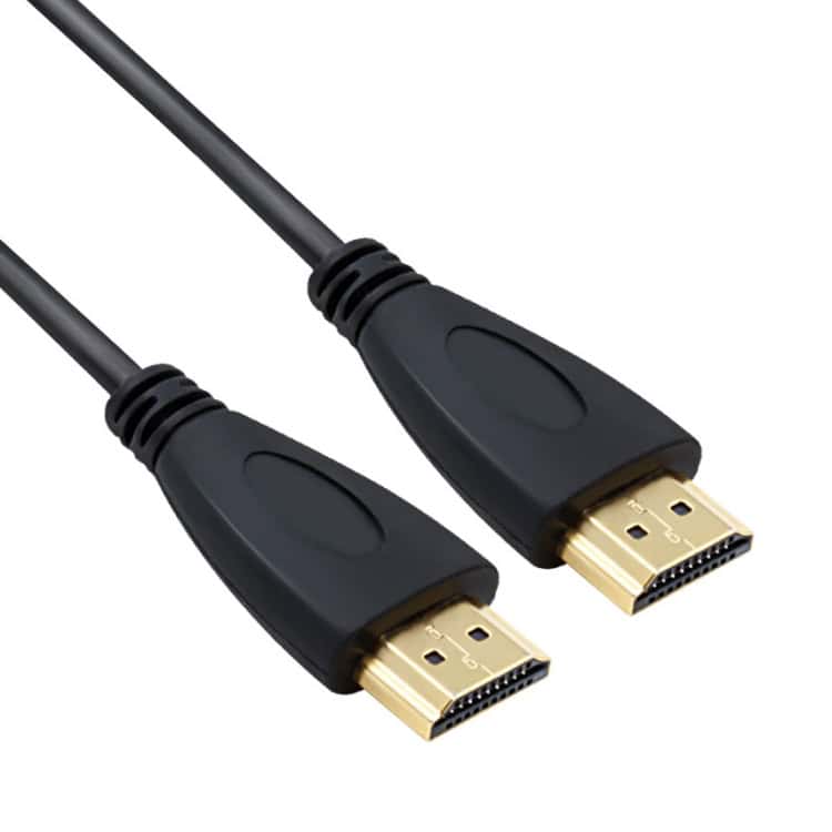 S-PC-0347.jpg Cable HDMI 1,8 m 19 Pines Versión 1.4 Compatible 3D Ethernet HDTV Xbox 360 PS3 Chapado en Oro (Negro) - Imagen 1