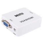 Convertidor de Audio y Video Mini VGA a HDMI 1080P para HDTV, PC, Computadora Portátil y DVD