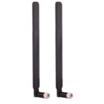 2 Pcs Antena de Enrutador 4G LTE B593 5Dbi SMA Macho (Negro)