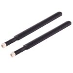 2 Pcs Antena de Enrutador 4G LTE B593 5Dbi SMA Macho (Negro) - Imagen 2