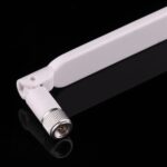 2 Pcs Antena de Enrutador 4G LTE B593 5Dbi SMA Macho (Blanco) - Imagen 4