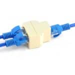 Divisor de Conector Ethernet RJ45 1X2 para Red y Conexión de Datos