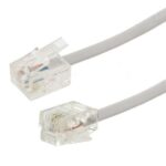 Cable Telefónico 2 Núcleos RJ11 a RJ11 3 Metros
