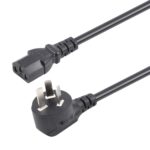 Cable de Alimentación para Ordenador PC de 3 Clavijas con Enchufe AU, Longitud 1,8 m (Negro)