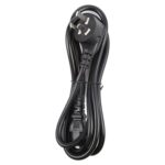 Cable de Alimentación para Ordenador PC de 3 Clavijas con Enchufe AU, Longitud 1,8 m (Negro) - Imagen 3