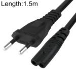 Cable de Alimentación para Portátil Europeo 2 Puntas Longitud 1,5 m