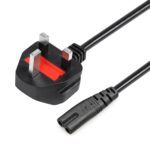 Cable de Alimentación para Portátil Británico Grande 1,5 m con 2 Puntas