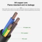 Cable de Alimentación para Portátil UE 1,5 m 3 Puntas - Imagen 4