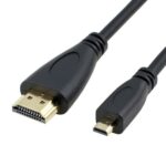 Cable de 19 Pines Micro HDMI a HDMI 1,5 m Versión 1.4 (Negro)