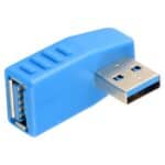 Adaptador de Cable USB 3.0 AM a USB 3.0 AF (Azul) - Imagen 2