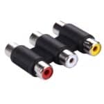 Conector de Audio y Video Hembra a Hembra (Negro) - Imagen 3
