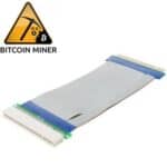 Adaptador de Cinta de Cable Flexible Extensor para Tarjeta Vertical PCI de 32 Bits, Cable 15 cm