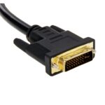 Cable Divisor DVI 24+5 Pines Macho a 2 VGA Hembra 30 cm (Negro) - Imagen 4