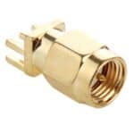 Adaptador Conector RF SMA Macho Jack Socket PCB Edge 0,62 Pulgadas Chapado en Oro (10 Unidades)