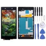 Pantalla Completa con Marco para Sony Xperia Z1 L39H C6902 C6903 C6906 C6943 (Negro)