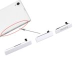 Tapa Tarjeta SIM Puerto Carga Datos USB Tarjeta Micro SD para Sony Xperia Z1 L39H C6903 a Prueba de Polvo