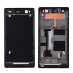 Carcasa Frontal para Sony Xperia C3 con Adhesivo (Negro)