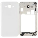 Cubierta Completa para Samsung Galaxy J7 Bisel y Tapa Trasera de Batería (Blanco)