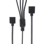 Cable de Extensión 3Pin 5V 1 a 4 Enfriamiento PC Aura RGB para Asus (Negro) - Imagen 2