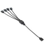 Cable de Extensión 3Pin 5V 1 a 4 Enfriamiento PC Aura RGB para Asus (Negro) - Imagen 4