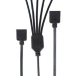 Cable de Extensión 3Pin 5V 1 a 5 Enfriamiento Aura RGB para Asus (Negro) - Imagen 2