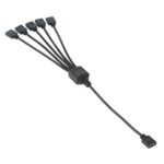 Cable de Extensión 3Pin 5V 1 a 5 Enfriamiento Aura RGB para Asus (Negro) - Imagen 4