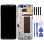 Pantalla Completa con Marco para Samsung Galaxy S8+ G955F G955U G955A G955P G955T G955V (Plateado)