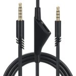 Cable de audio 3.5mm macho a macho para Logitech Astro A10 A40 A30 con volumen ajustable, 2 metros