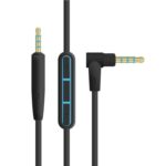 Cable de Audio ZS0009 3,5 mm a 2,5 mm para Boshi QC25 QC35 OE2 Live2 AKG Y50 Y40 (Negro)