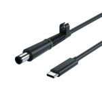 Cable de Carga para Computadora Portátil HP USB-C / Type-C a 7,4 x 0,6 mm, 1,5 m (Negro)